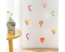 Hot Air Balloon Watercolor Wall Sticker